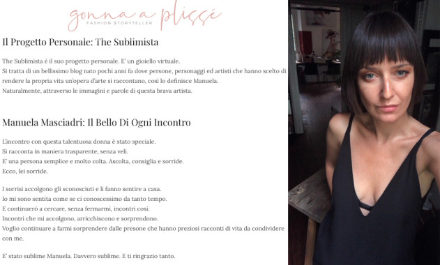 Intervista per GonnaPlisse